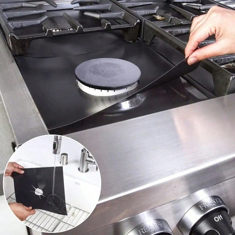 Kitchen Appliances Gas Stove - 2/4/6/8 قطع واقي موقد الغاز، غطاء
