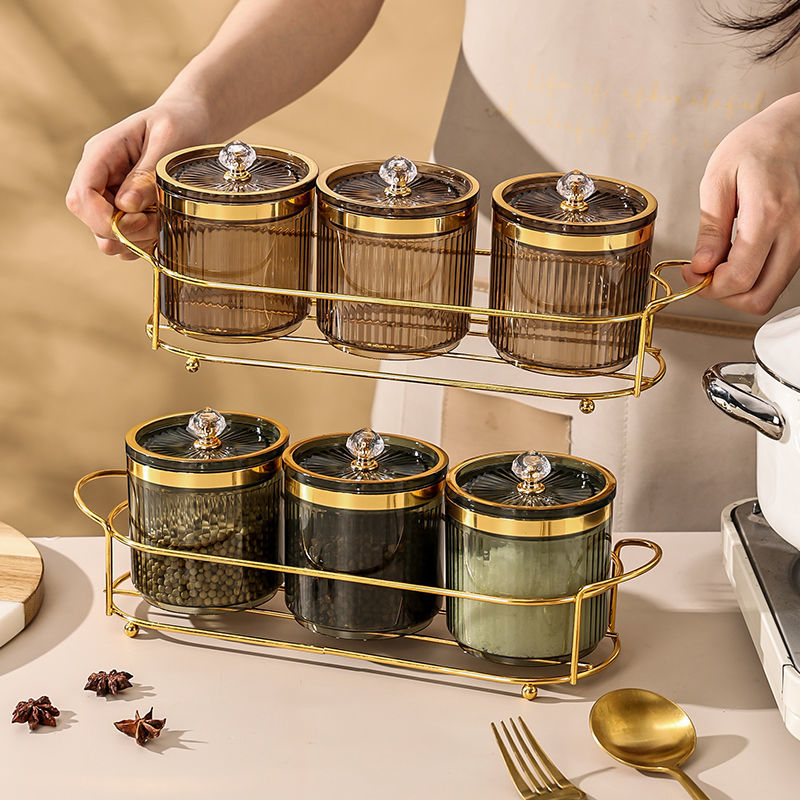 Kitchen Appliances Luxury - الفاخرة المطبخ برطمان توابل تخزين المعادن
