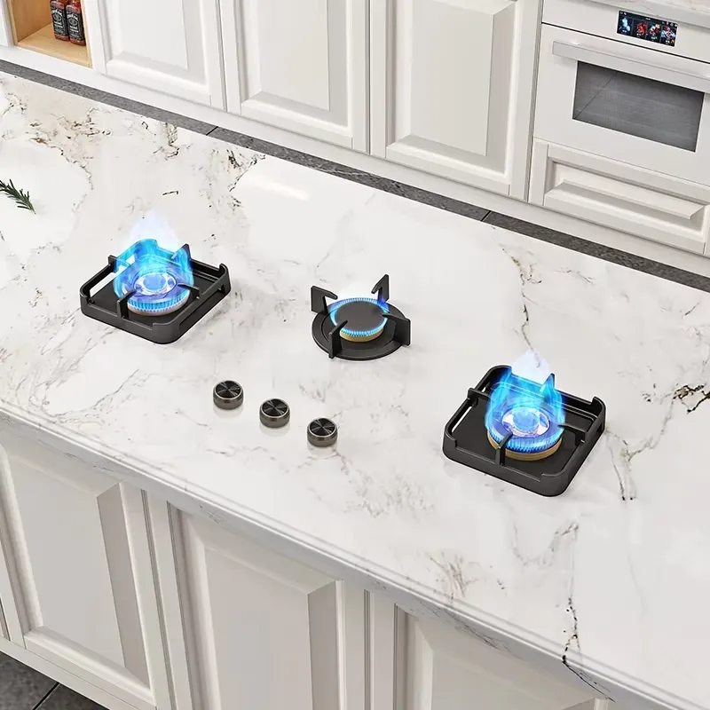 Kitchen Appliances Luxury - موقد غاز مدمج بثلاثة شعلات مع