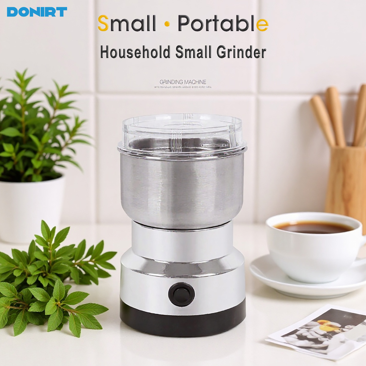 Coffee Grinder Burr - مطحنة كهربائية صغيرة 4 شفرات منزلية
