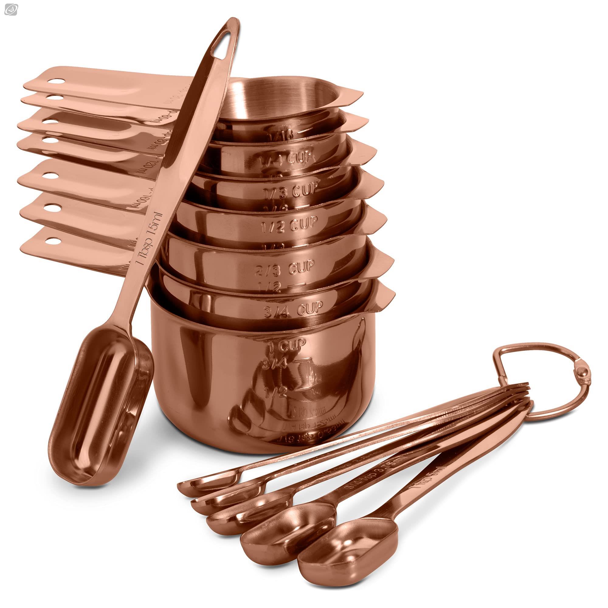 Kitchen Appliances Manufacturers - 13 قطعة طقم ملاعق القياس الفولاذ