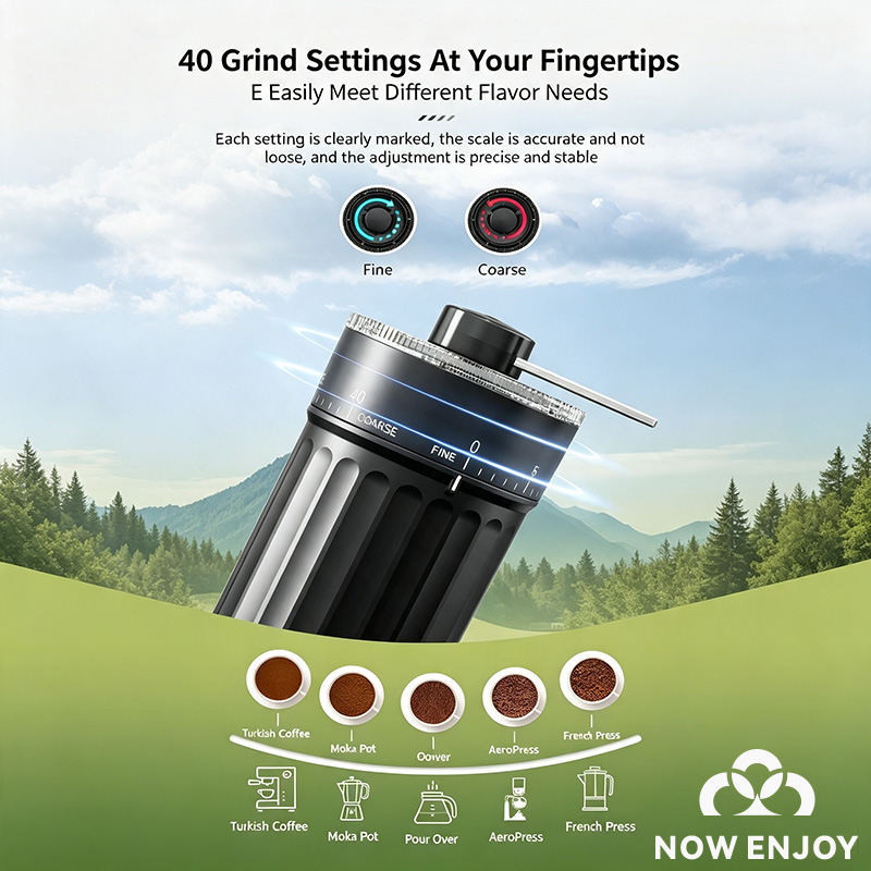 استمتع الآن بمطحنة القهوة اليد - مراجعة Coffee Grinder Burr وسعره