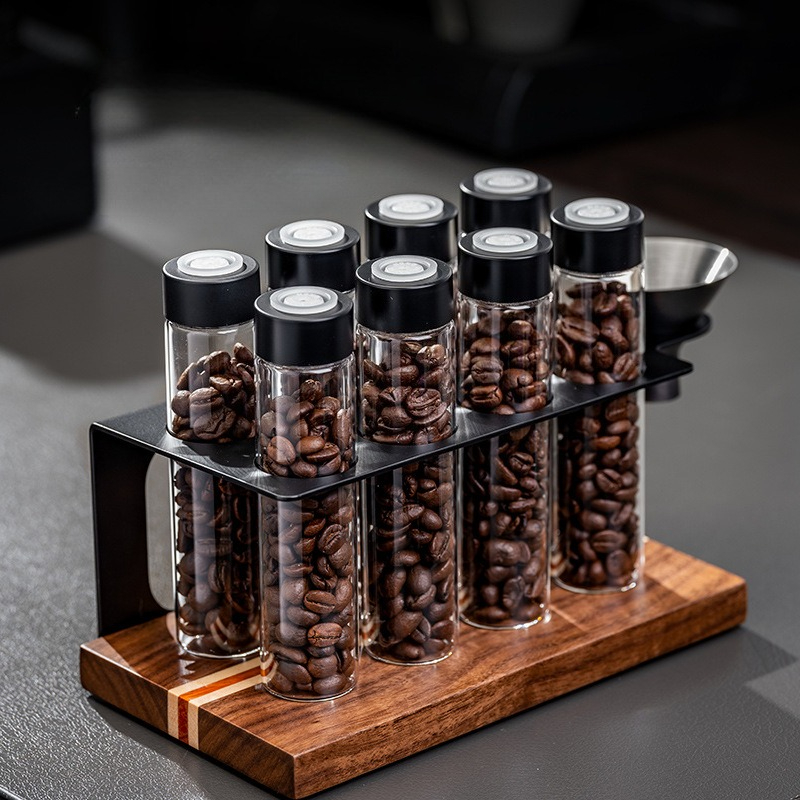 أوعية زجاجية لتخزين حبوب القهو - مراجعة Kitchen Appliances Organizer وسعره