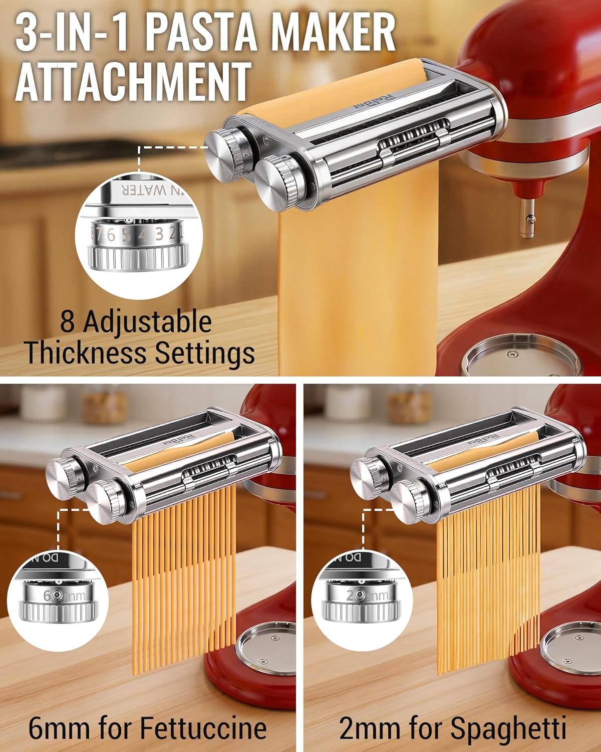ملحق تقطيع المعكرونة 3 في 1 لخ - مراجعة Kitchen Appliances Manufacturers وسعره