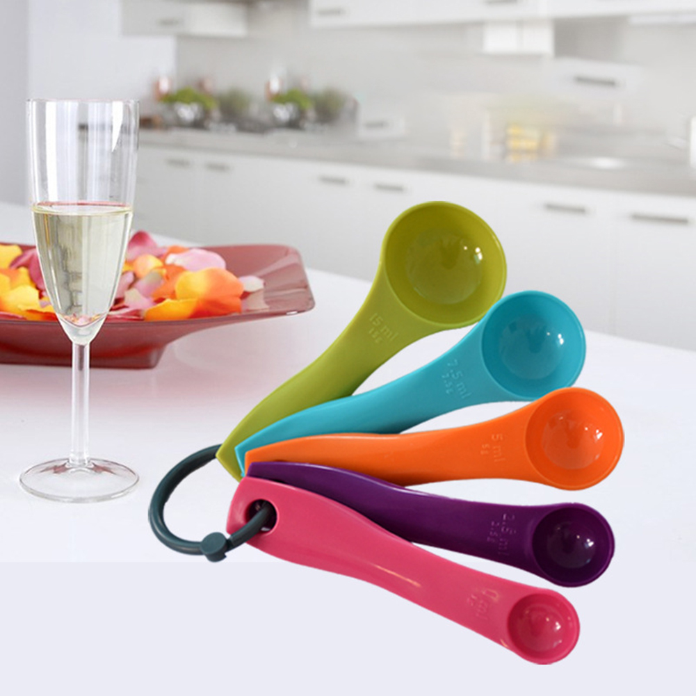 5 قطع ملونة ملعقة زيت الملح جم - مراجعة Kitchen Appliances Manufacturers وسعره