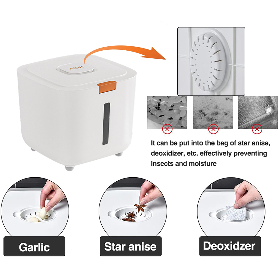حاوية تخزين أرز محكمة الغلق وم - مراجعة Kitchen Appliances Manufacturers وسعره