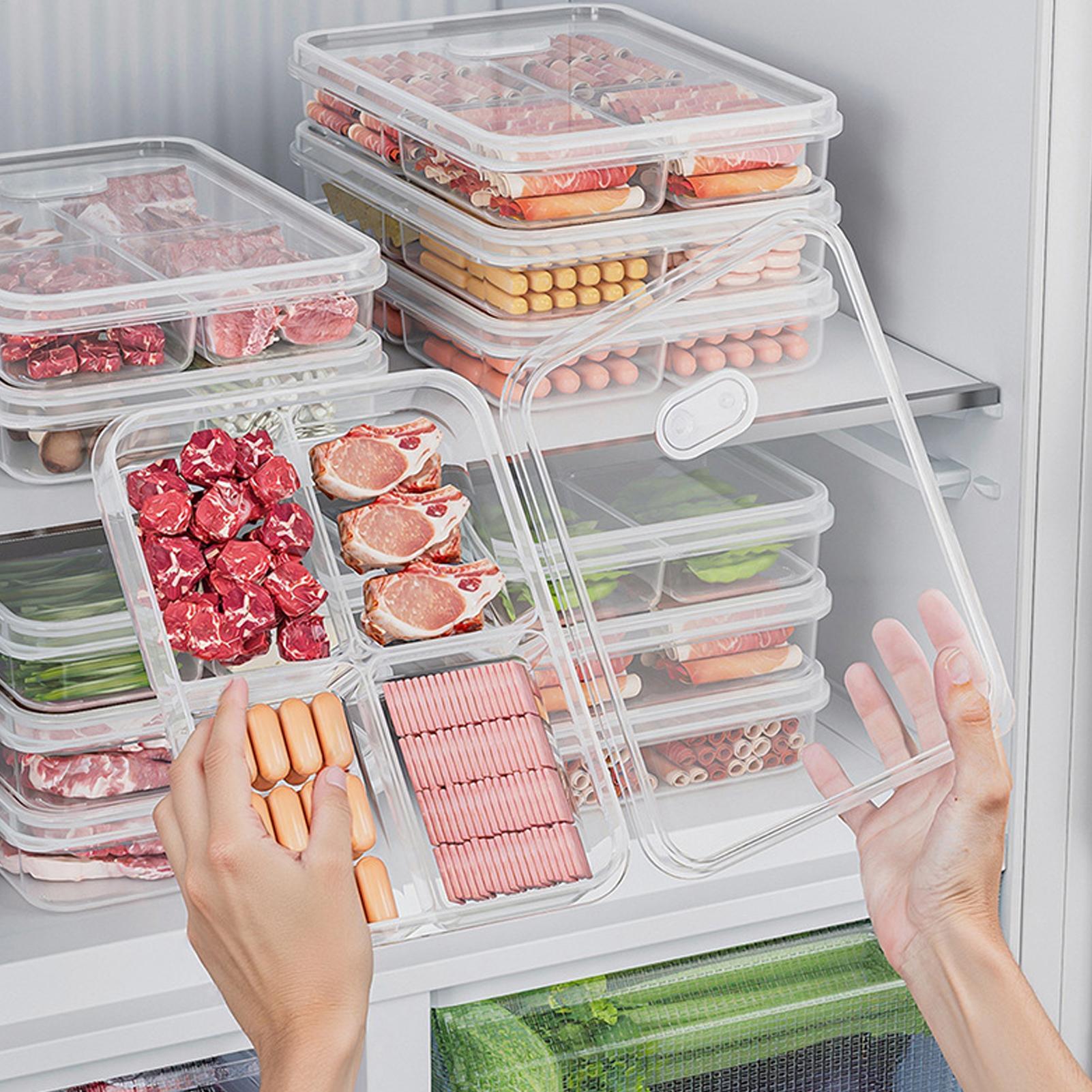 صندوق تخزين للثلاجة، علبة حفظ  - مراجعة Kitchen Appliances Organizer وسعره