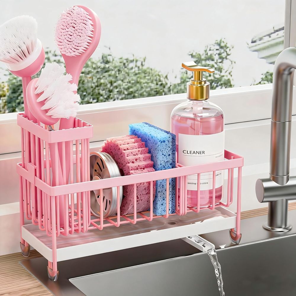 حامل إسفنج أو منظم لحوض المطبخ - مراجعة Kitchen Appliances Organizer وسعره