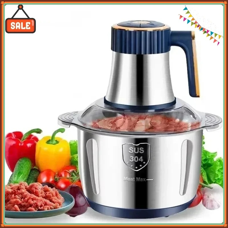 مفرمة لحم كهربائية بسعة 5 لتر، - مراجعة Food Processor Large وسعره