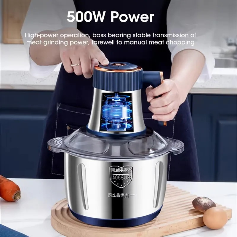 مفرمة لحم كهربائية بسعة 5 لتر، - مراجعة Food Processor Large وسعره